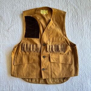 VTG NESCO  Canvas Hunting Vest Game Pouch Beige Size Medium